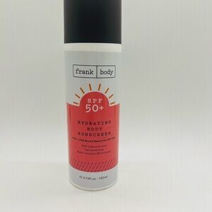NWT Frank Body Hydrating Body Sunscreen SPF 50+ 4.73 oz